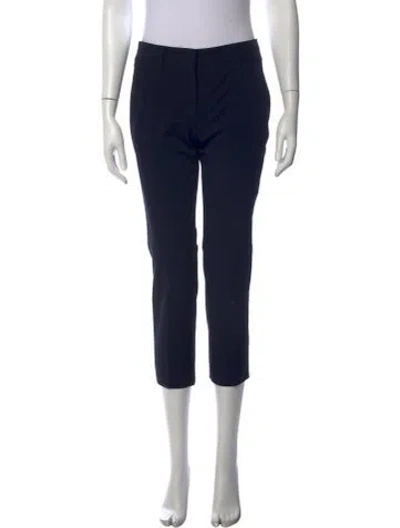 Pre-owned Prada Straight Leg Pants In Black