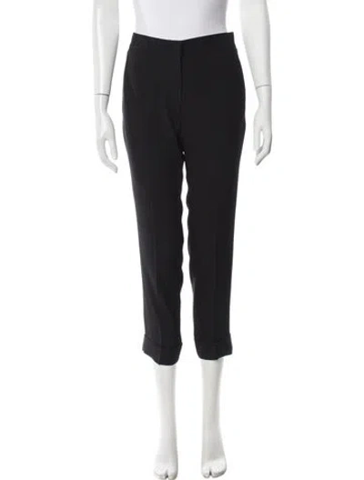 Pre-owned Prada Straight Leg Pants In Black