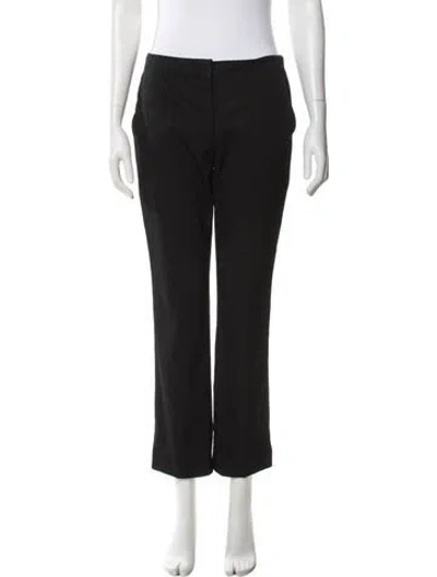 Pre-owned Prada Straight Leg Pants In Black
