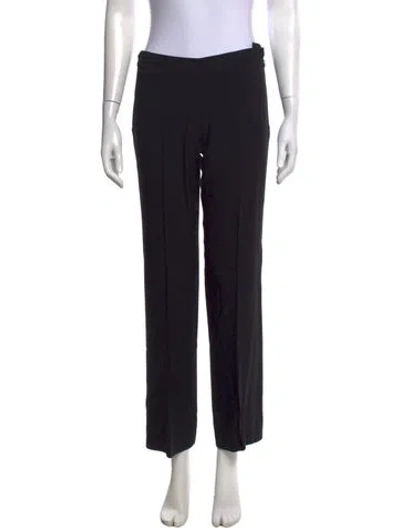 Pre-owned Prada Straight Leg Pants In Black
