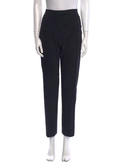 Pre-owned Prada Straight Leg Pants In Blue