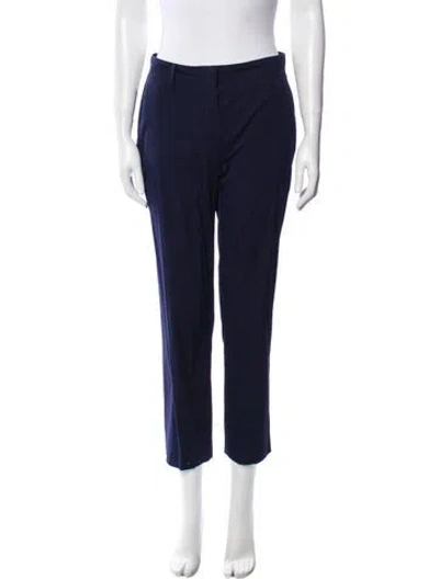 Pre-owned Prada Straight Leg Pants In Blue