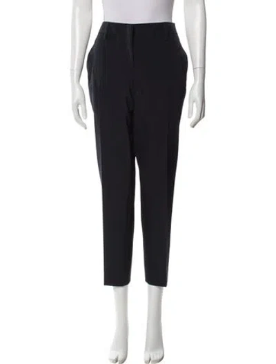 Pre-owned Prada Straight Leg Pants In Blue