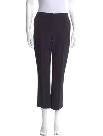 Pre-owned Prada Straight Leg Pants In Blue