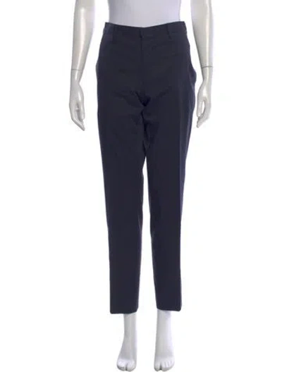 Pre-owned Prada Straight Leg Pants In Blue
