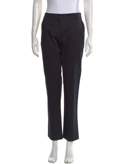 Pre-owned Prada Straight Leg Pants In Blue