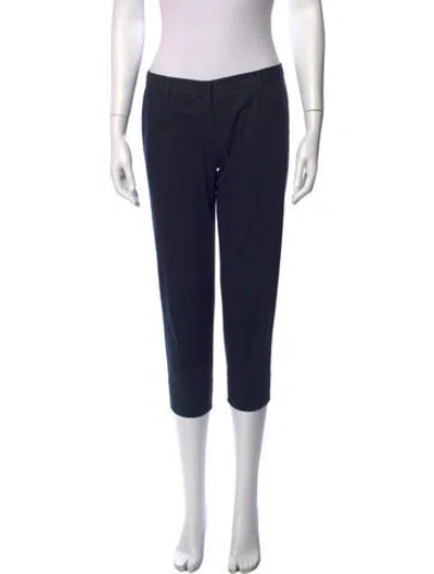 Pre-owned Prada Straight Leg Pants In Blue