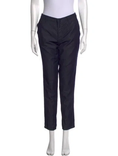 Pre-owned Prada Straight Leg Pants In Blue