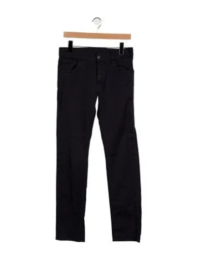 Pre-owned Prada Straight Leg Pants In Blue