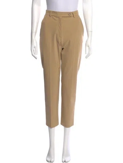 Pre-owned Prada Straight Leg Pants In Brown