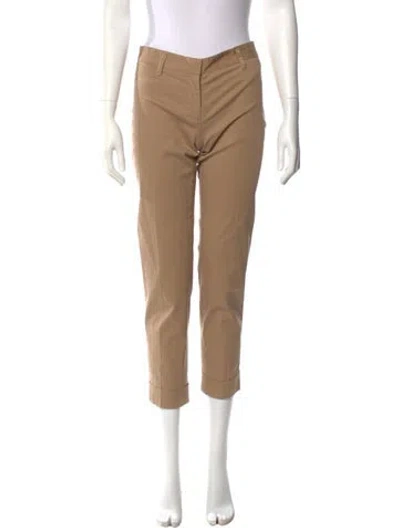 Pre-owned Prada Straight Leg Pants In Brown