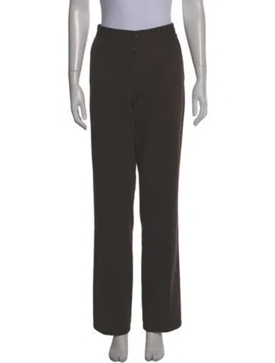 Pre-owned Prada Straight Leg Pants In Brown