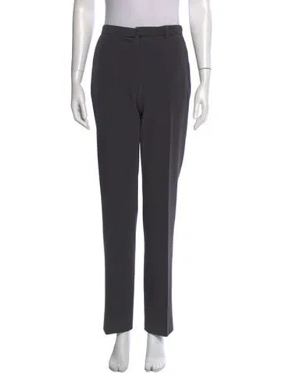 Pre-owned Prada Straight Leg Pants In Gray