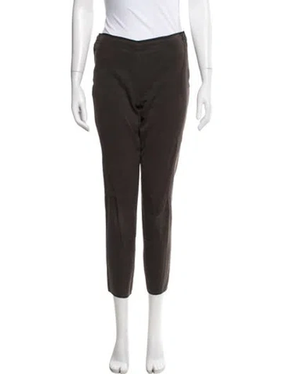 Pre-owned Prada Straight Leg Pants In Gray