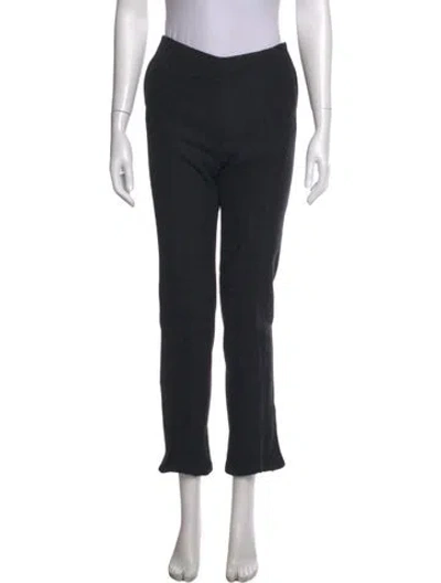 Pre-owned Prada Straight Leg Pants In Gray