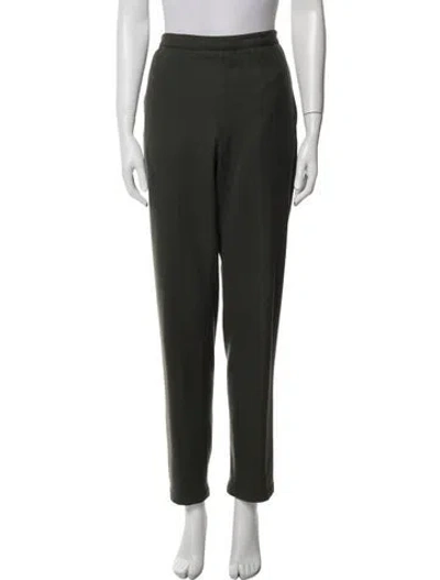 Pre-owned Prada Straight Leg Pants In Green