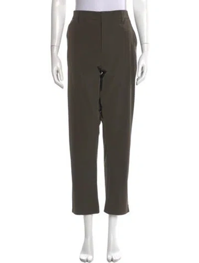 Pre-owned Prada Straight Leg Pants In Green