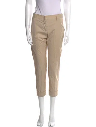 Pre-owned Prada Straight Leg Pants In Neutral