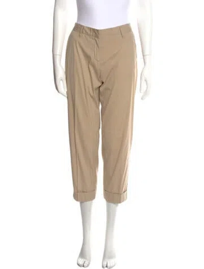 Pre-owned Prada Straight Leg Pants In Neutral
