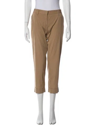 Pre-owned Prada Straight Leg Pants In Neutral