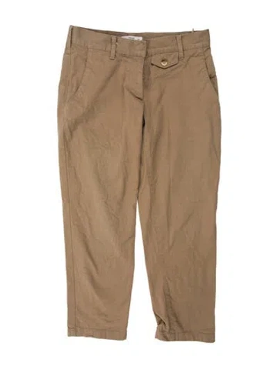 Pre-owned Prada Straight Leg Pants In Neutral