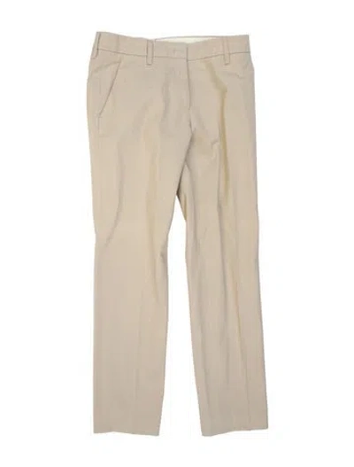 Pre-owned Prada Straight Leg Pants In Neutral