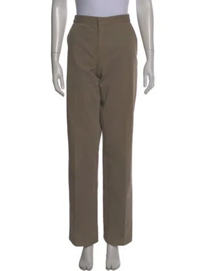 Pre-owned Prada Straight Leg Pants In Neutral