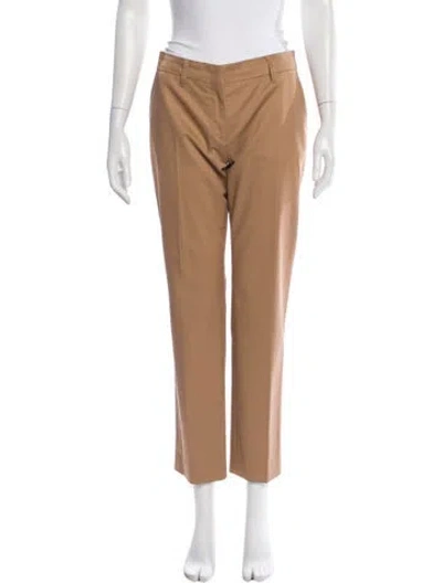 Pre-owned Prada Straight Leg Pants In Neutral