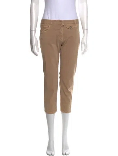 Pre-owned Prada Straight Leg Pants In Neutral