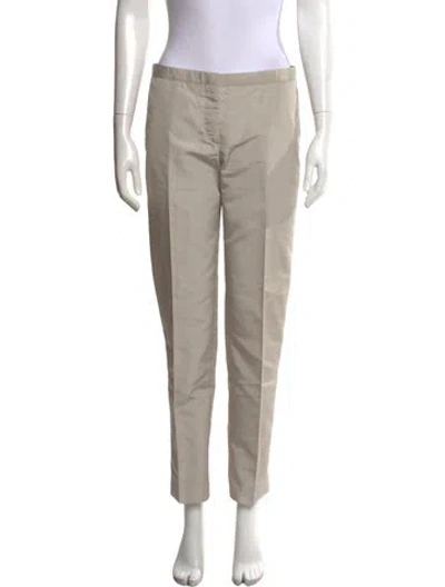 Pre-owned Prada Straight Leg Pants In Neutral