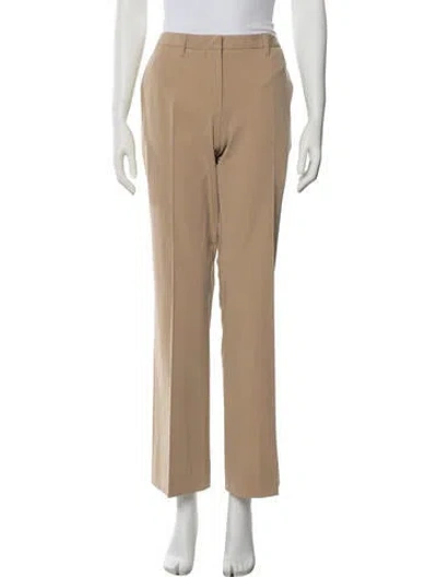 Pre-owned Prada Straight Leg Pants In Neutrals