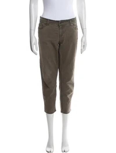 Pre-owned Prada Straight Leg Pants In Neutrals