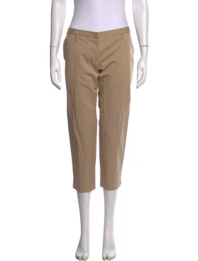 Pre-owned Prada Straight Leg Pants In Neutrals