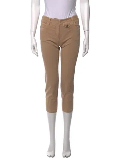 Pre-owned Prada Straight Leg Pants In Neutrals