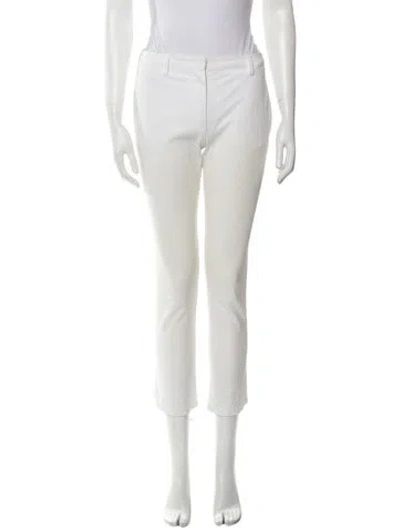 Pre-owned Prada Straight Leg Pants In White