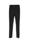 Prada Mens Black Slim-fit Straight-leg Woven Trousers In Black