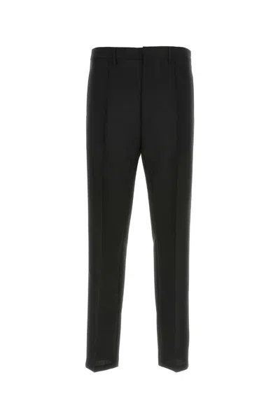 Prada Straight Leg Tailored Pants In Black