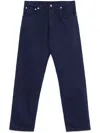 Prada Men Straight Leg Tapered Jeans In Blue