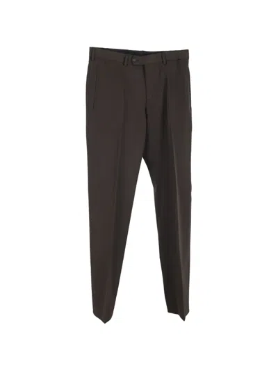 Pre-owned Prada Straight-leg Trousers In Brown