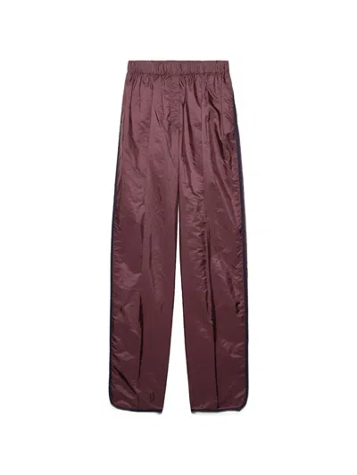 Prada Straight-leg Trousers In Burgundy