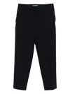 Prada Safety-pin Detail Wool Trousers Clothing In Blue
