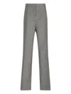 Prada Straight Pants In Gray
