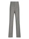 Prada Wool Pants In Gray