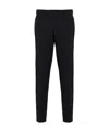 Prada Mens Black Slim-fit Straight-leg Woven Trousers In Black