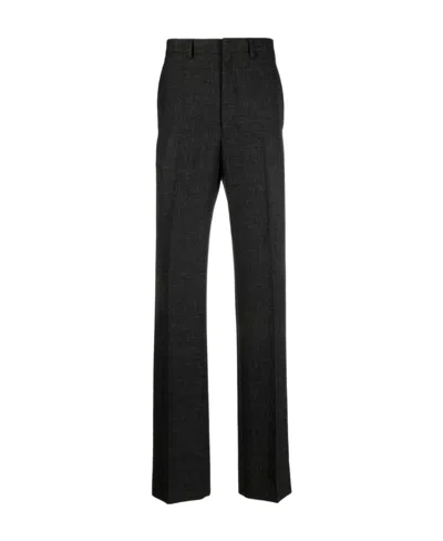 Prada Straight Suit Trousers In Gray