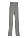 Prada Straight Trousers In Gray