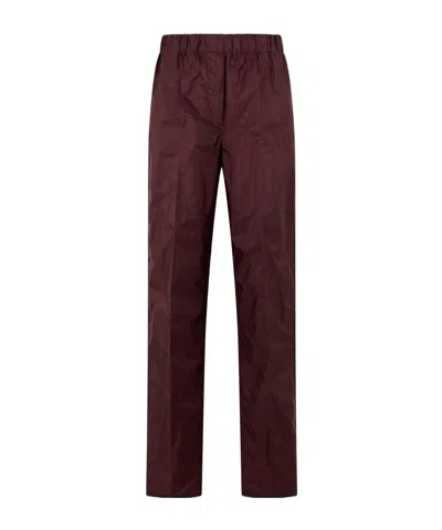 Prada Straight-leg Casual Pants In Brown