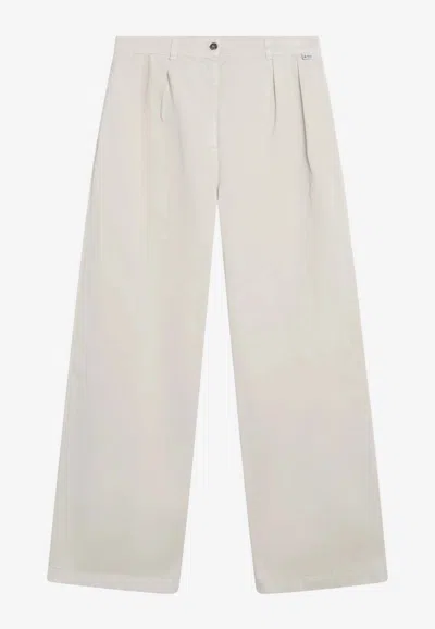 Prada Straight-leg Casual Pants In White