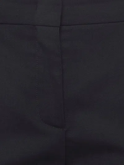 Pre-owned Prada Straight-leg Cropped Trousers In Black