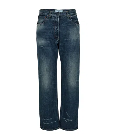 Prada Straight-leg Jeans In Black
